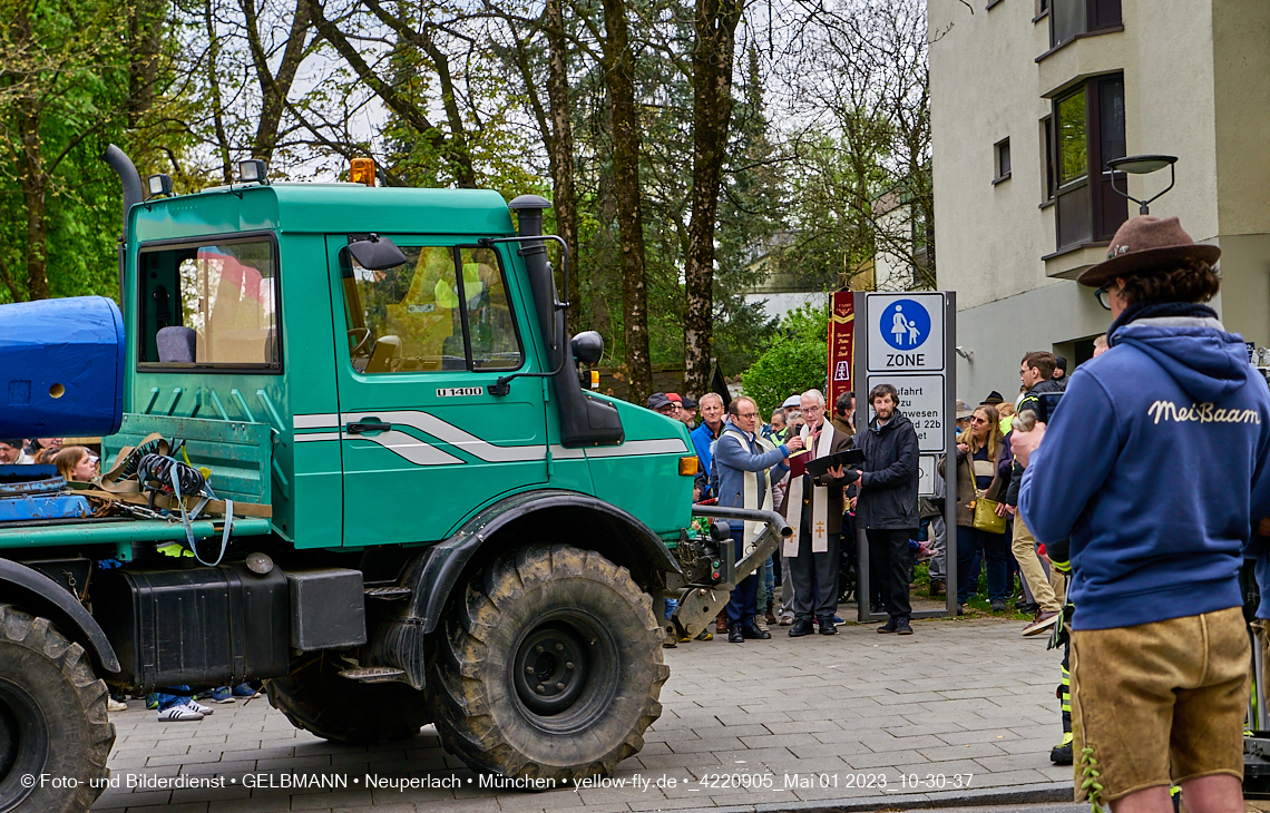 01.05.2023 - Maibaumaufstellung in Berg am Laim